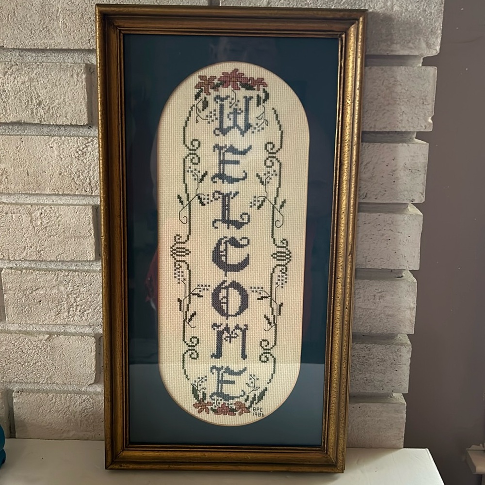 Cross-stitched Welcome